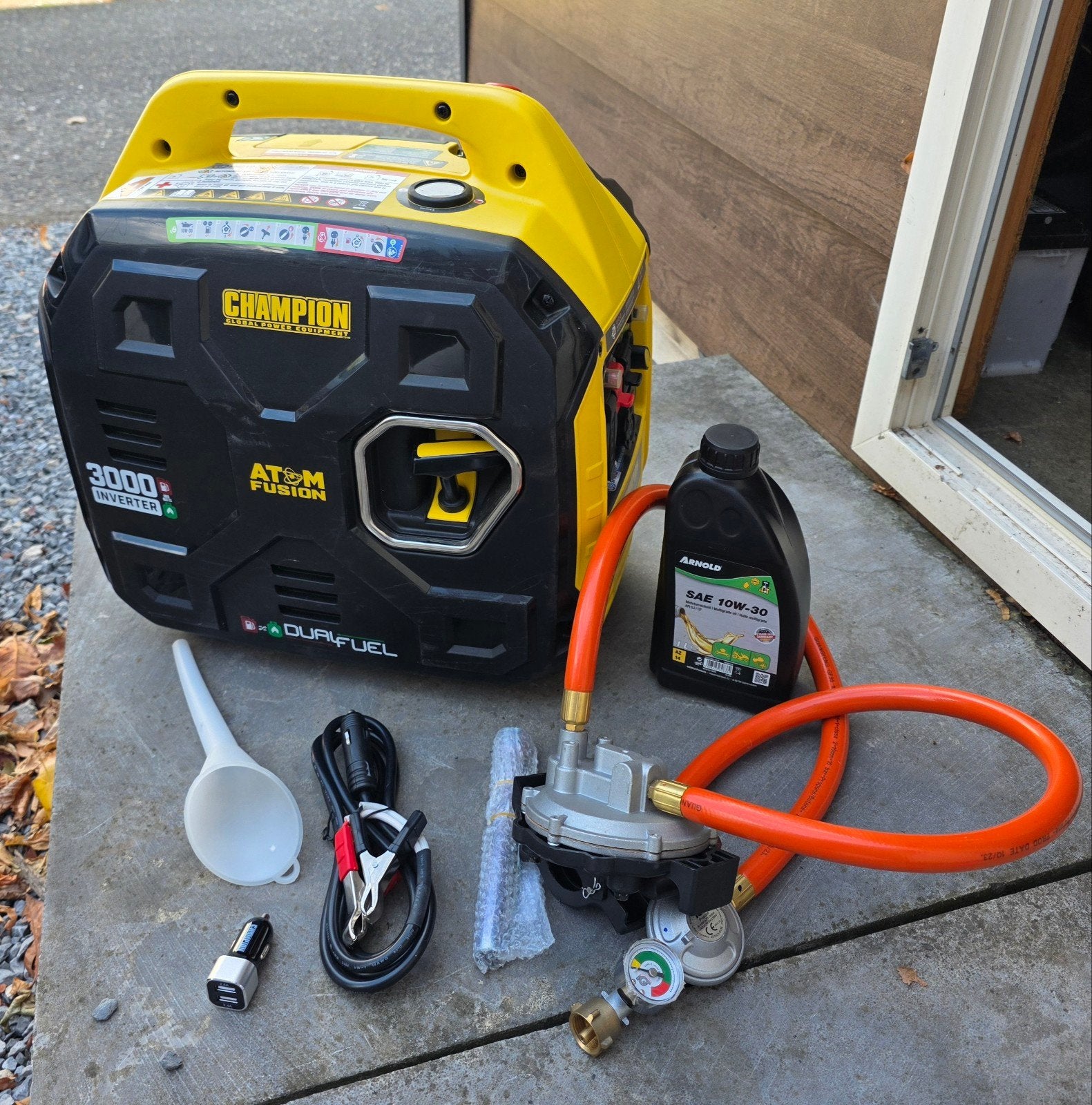 Champion power DualFuel aggregaat/ generator 9300 1i, Ophalen, Overige typen, Zo goed als nieuw, Geluidgedempt
