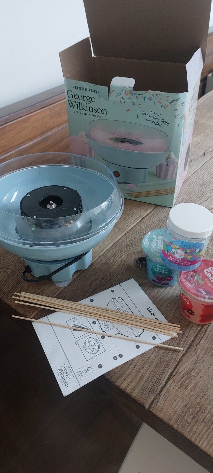 George Wilkinson Suikerspinmachine met suiker en stokjes, Ophalen of Verzenden