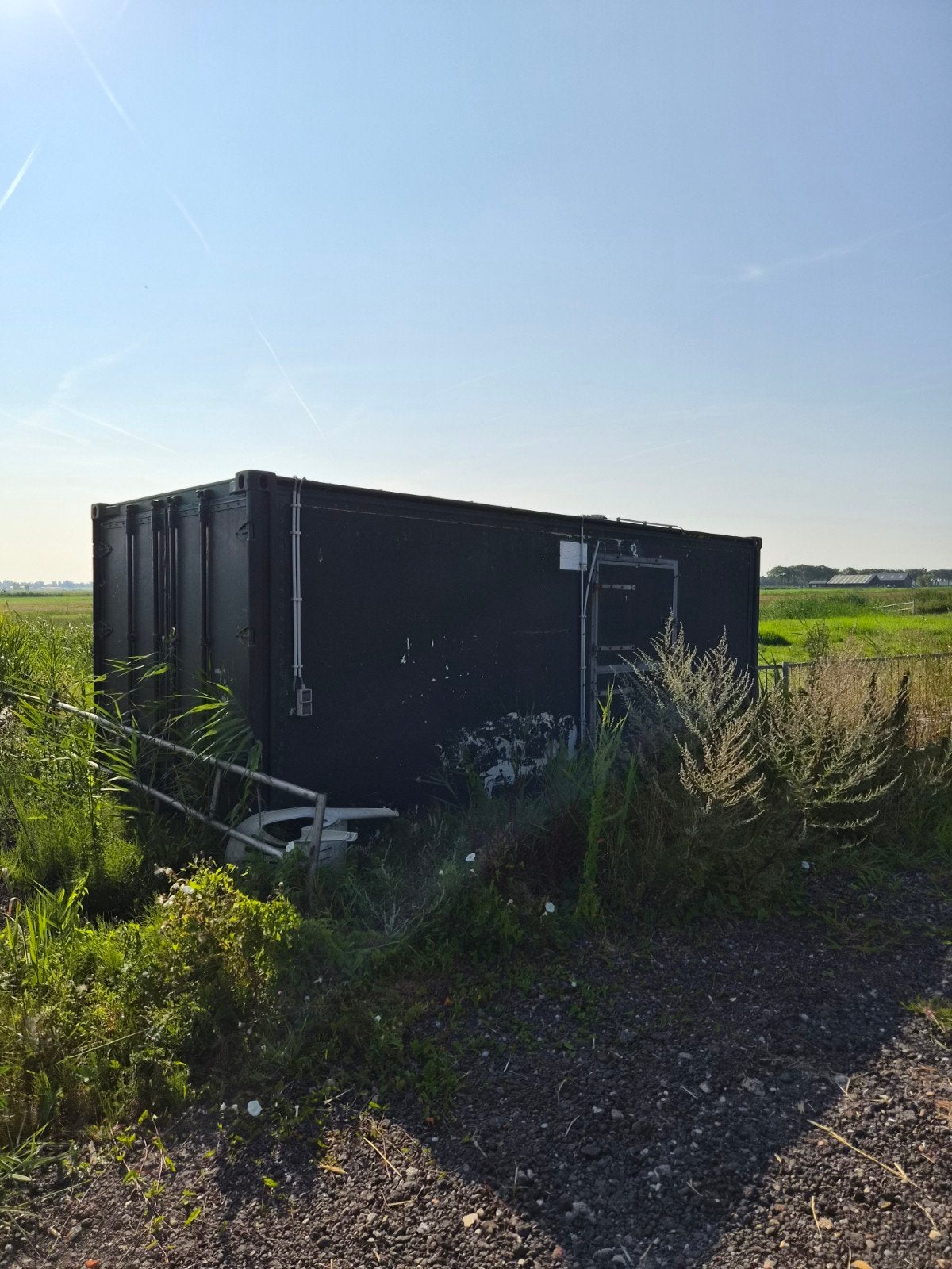 paarden container/schuilstal, Ophalen