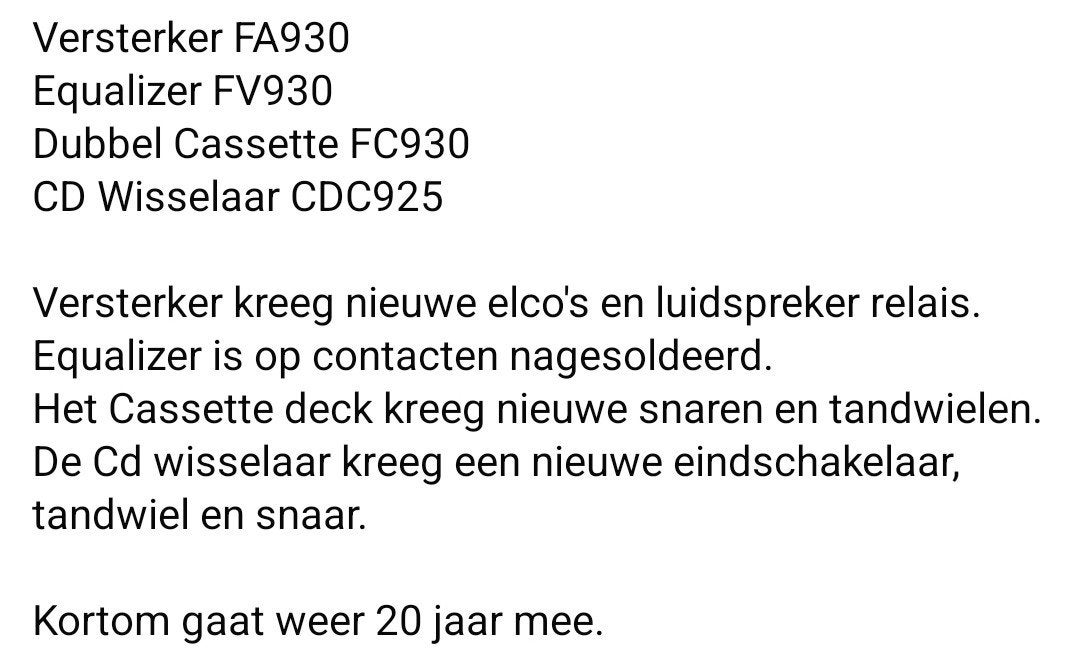 900 serie, Audio, Tv en Foto, Stereo-sets, Ophalen, Zo goed als nieuw, Overige merken