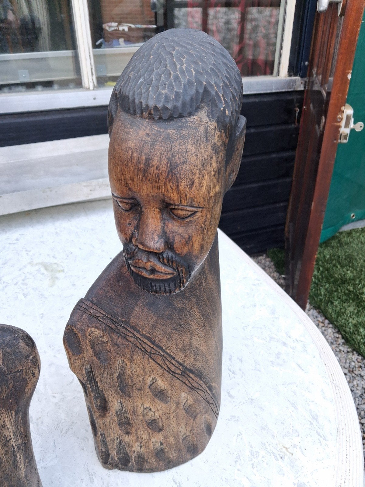 houten borstbeelden, Ophalen of Verzenden, Zo goed als nieuw