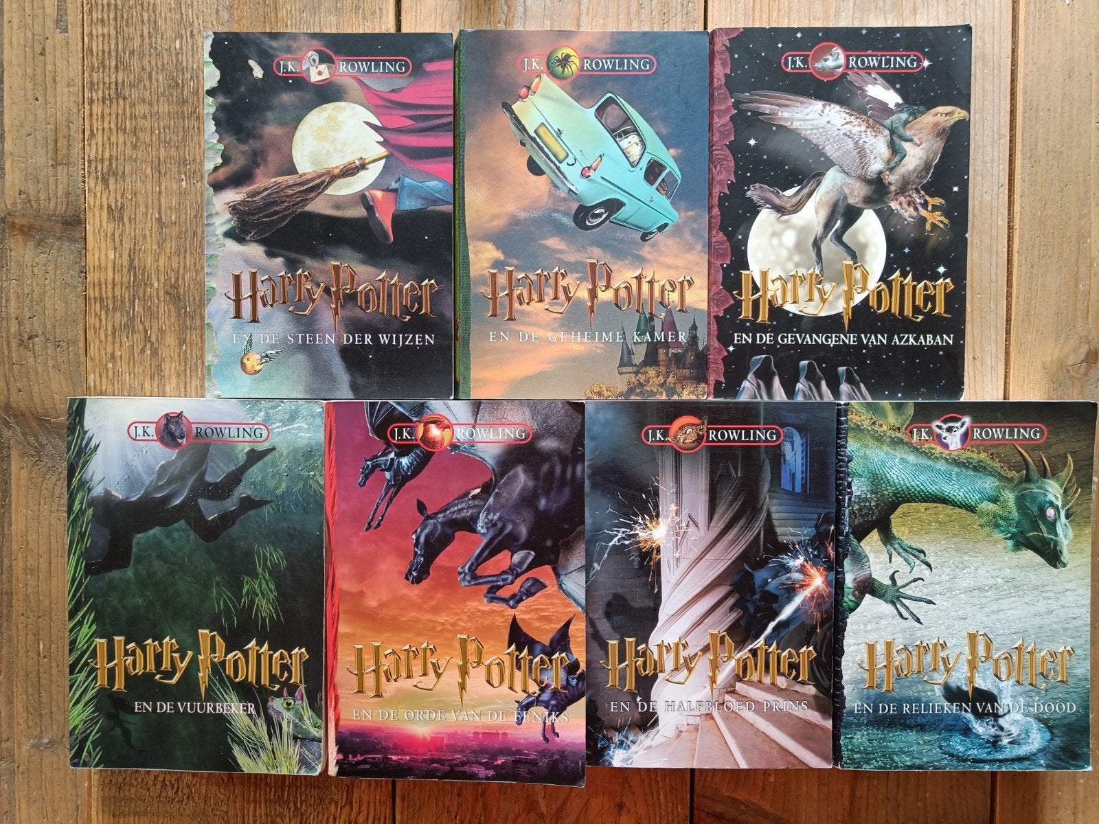 7 losse Harry Potter boeken., Ophalen of Verzenden, Gelezen