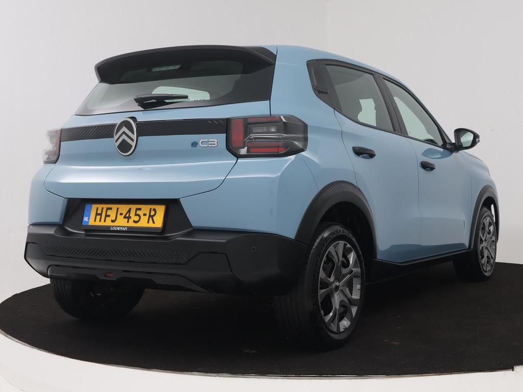 Citroën ë-C3 You 113pk 44 kWh | SOH 94,8 | (bj 2025), 12 maanden, Stof, Zwart, Blauw