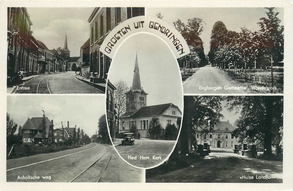 378-345-003 Gendringen Groeten uit, Ophalen of Verzenden, Voor 1920, Gelderland