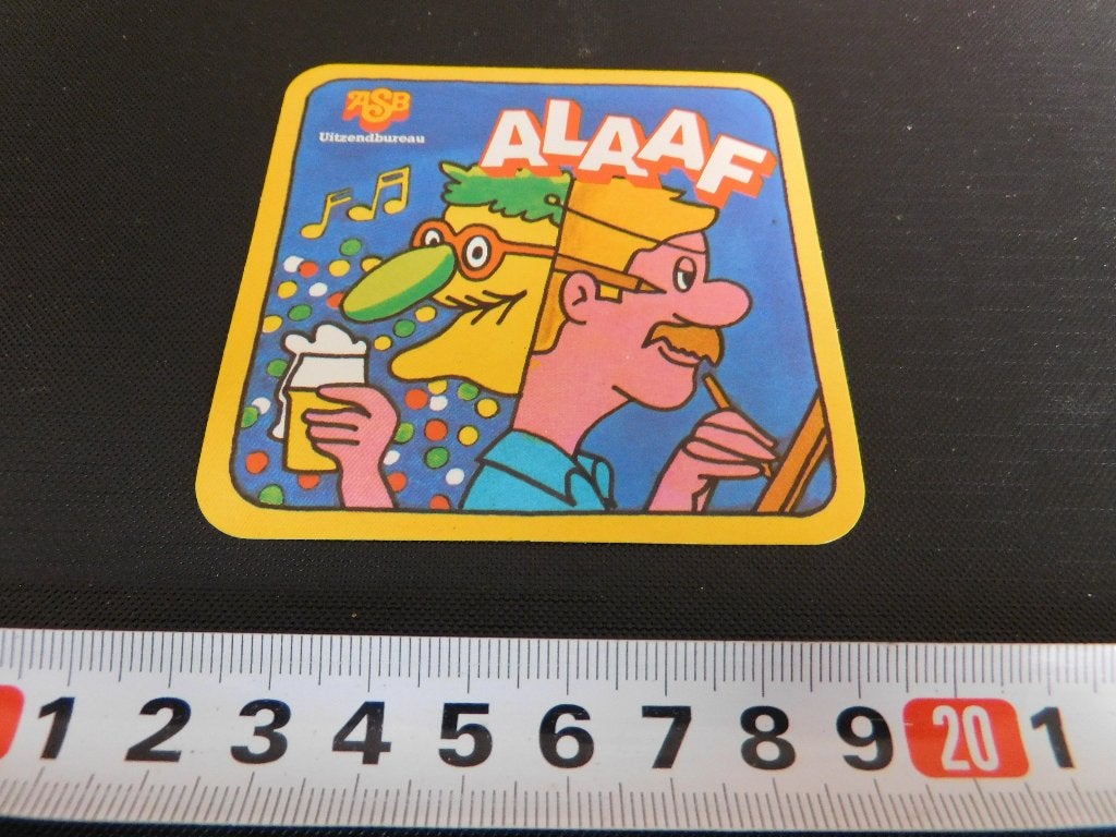 sticker ASB Uitzendbureau  ALAAF  Carnaval KF929 *, Ophalen, Zo goed als nieuw