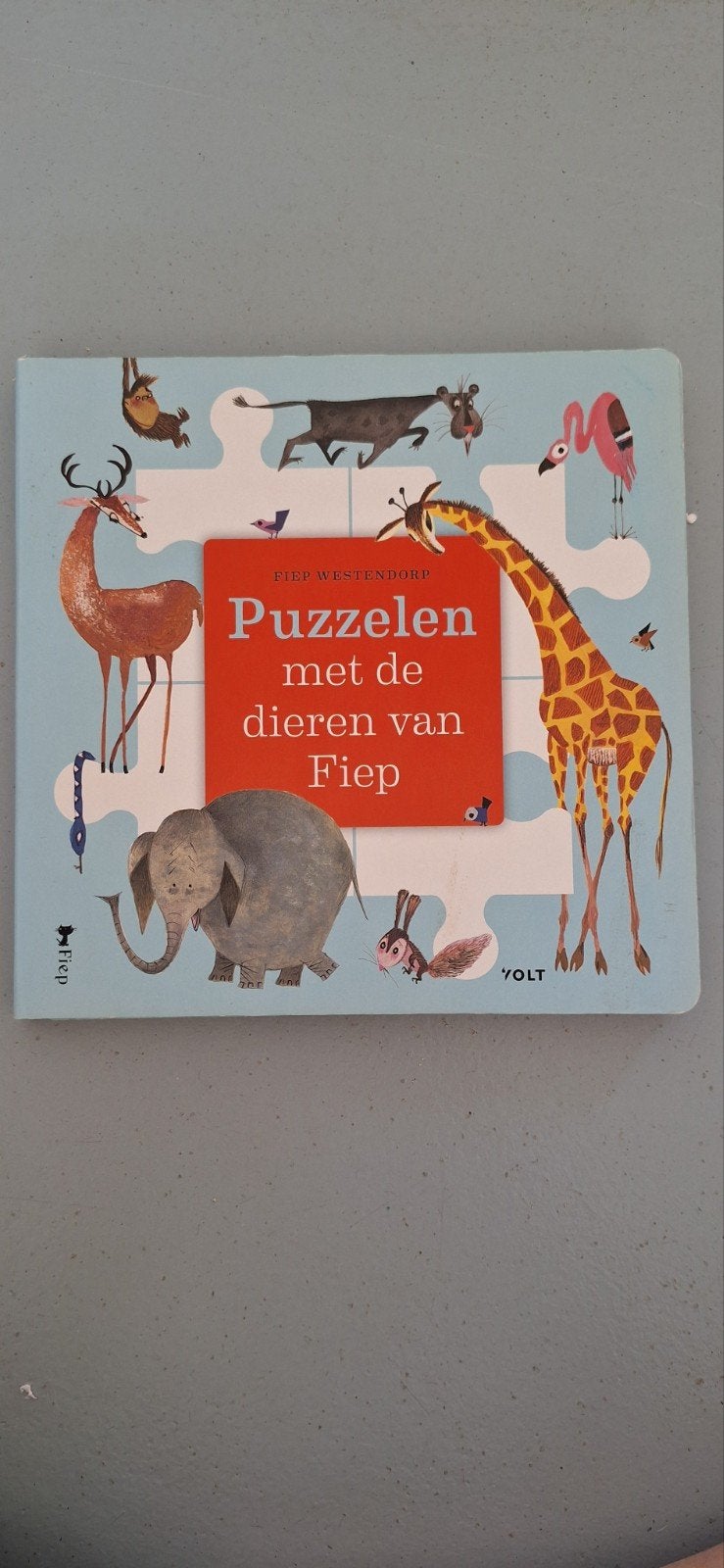 Puzzelen met de dieren van Fiep - Fiep Westendorp, Uitklapboek, Jongen of Meisje, Ophalen of Verzenden, Zo goed als nieuw