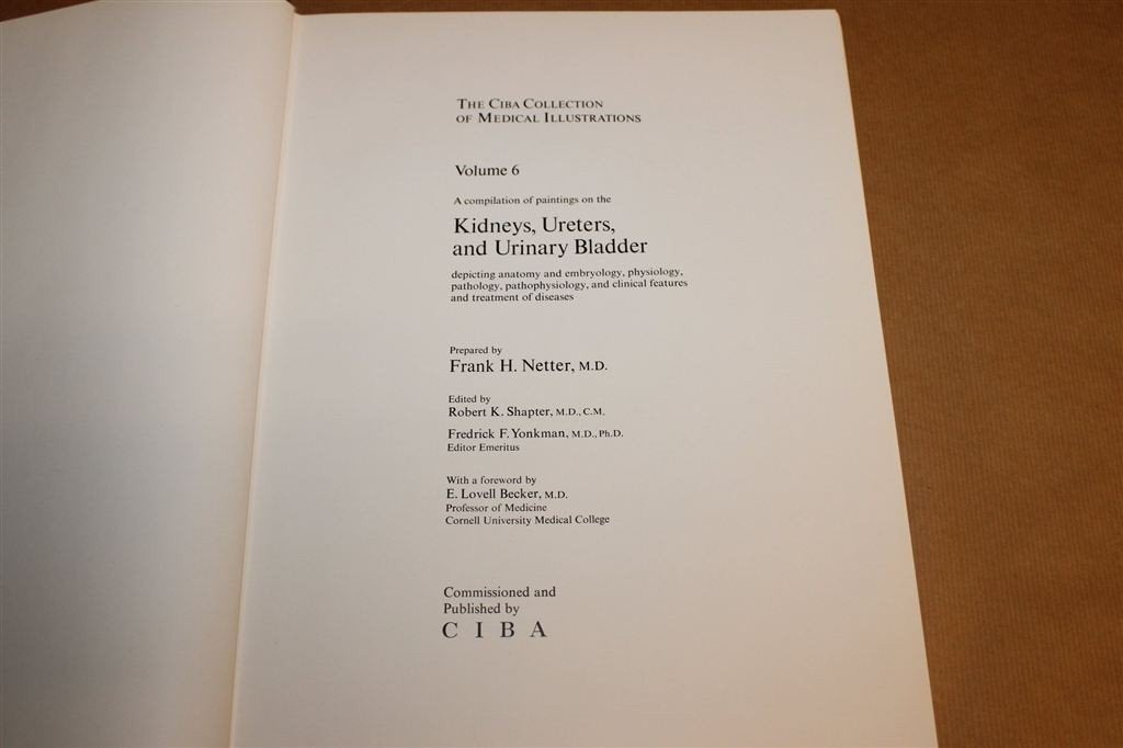 Kidneys, Ureters and Urinary Bladder — Netter, Ciba Deel 6, Boeken, Ophalen of Verzenden, Gelezen, Natuurwetenschap