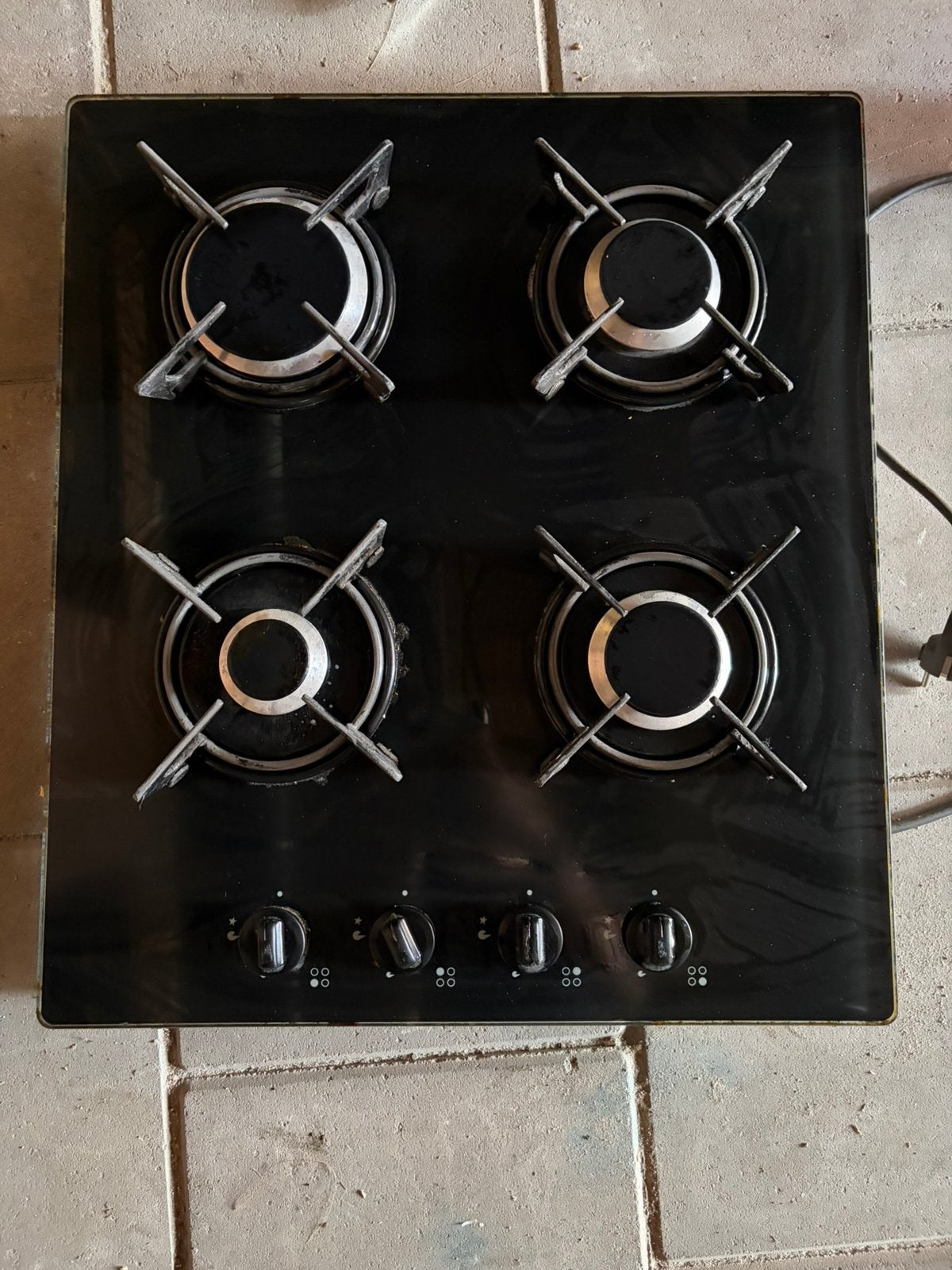 Kookplaat, Ophalen, 4 kookzones, Zo goed als nieuw, Gas
