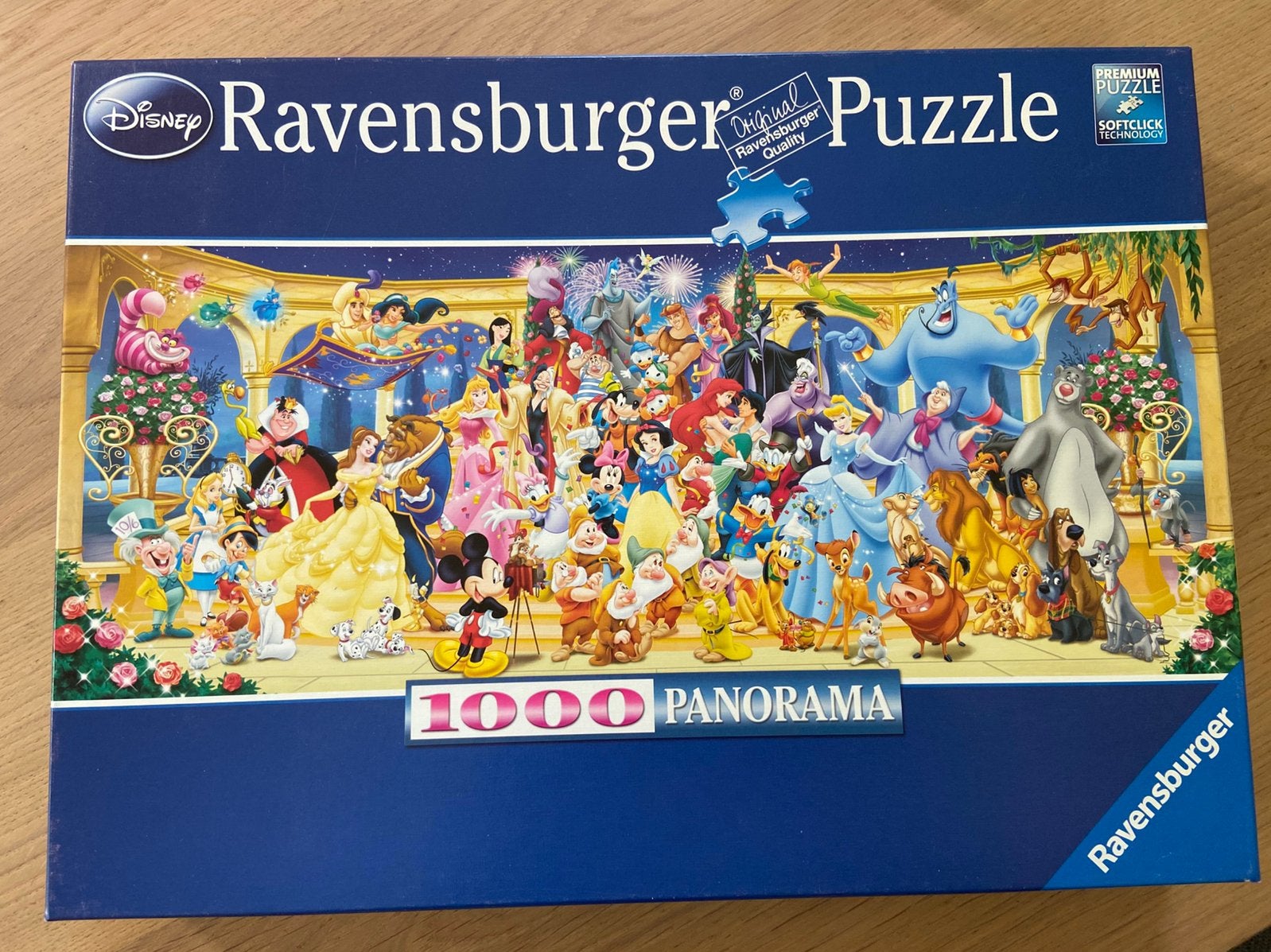 Panorama puzzel 1000 stukjes Disney, Hobby en Vrije tijd, Denksport en Puzzels, Ophalen of Verzenden, 500 t/m 1500 stukjes, Zo goed als nieuw