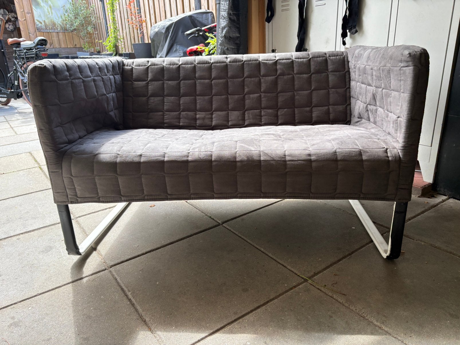 IKEA KNOPPARP bank, Huis en Inrichting, Banken | Sofa's en Chaises Longues, Ophalen, Tweepersoons, 75 tot 100 cm, Zo goed als nieuw