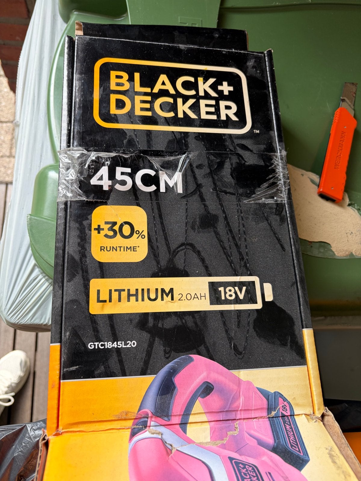Black+Decker Heggenschaar 45cm 18V Lithium nieuw in doos, Ophalen, Nieuw, Accu