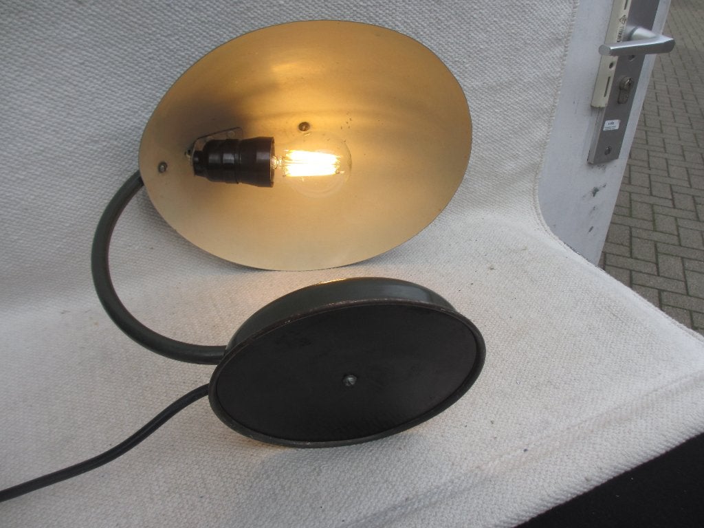 Vintage Bauhaus stijl bureau lamp jaren 40/50, Ophalen of Verzenden