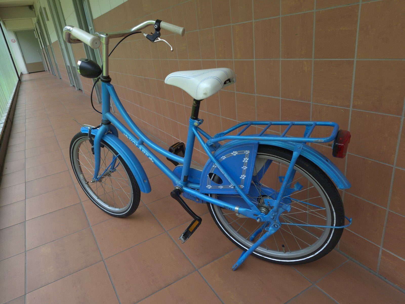 Leuke blauwe kinderfiets - 20 inch, Ophalen, Gebruikt, Valadeo, Terugtraprem
