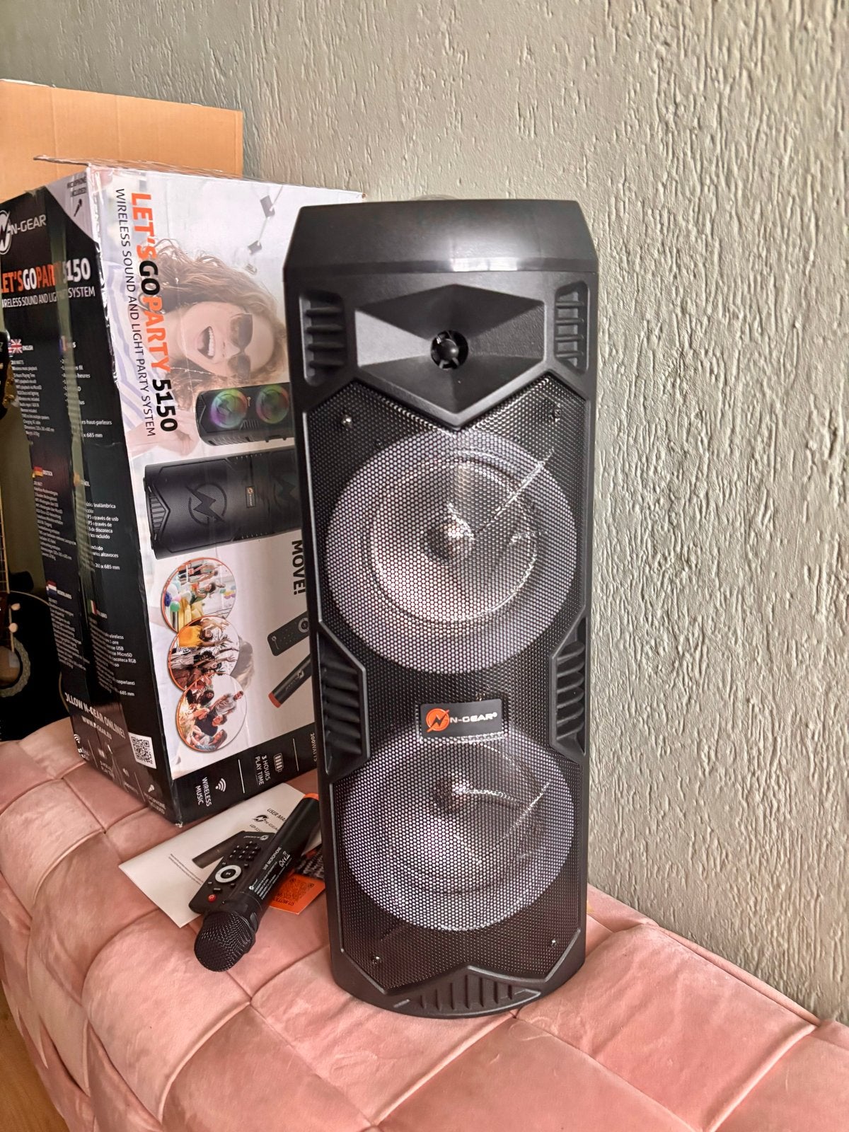N-Gear Let's Go Party 5150 - Zo goed als nieuw, Party speaker, Zo goed als nieuw, Afstandsbediening, Ophalen