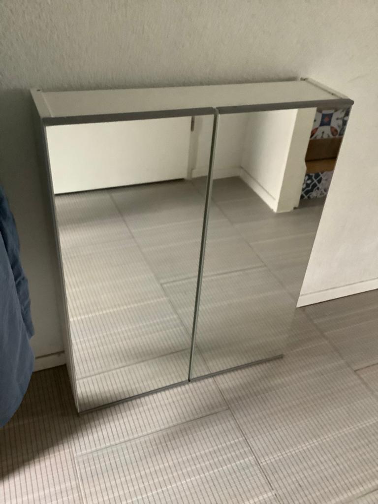 Ikea Enhet spiegelkast 75x60x17, Huis en Inrichting, Ophalen, Spiegelkast, 50 tot 100 cm, Zo goed als nieuw