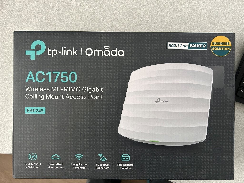 TP-Link Omada EAP245 - access point - Wi-Fi 5 - AC1750, Ophalen of Verzenden, Nieuw, TP-Link