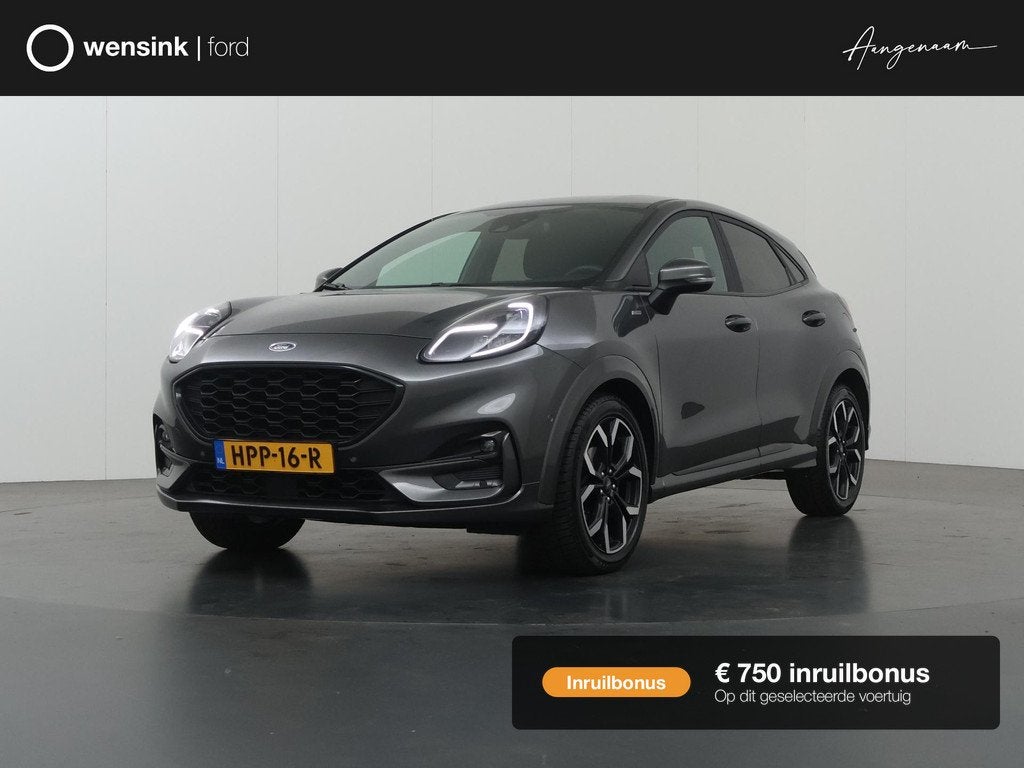 Ford Puma 1.0 EcoBoost Hybrid ST-Line X | Trekhaak | Winterp, Auto's, Ford, Bedrijf, Te koop, Puma, ABS, Achteruitrijcamera, Adaptieve lichten