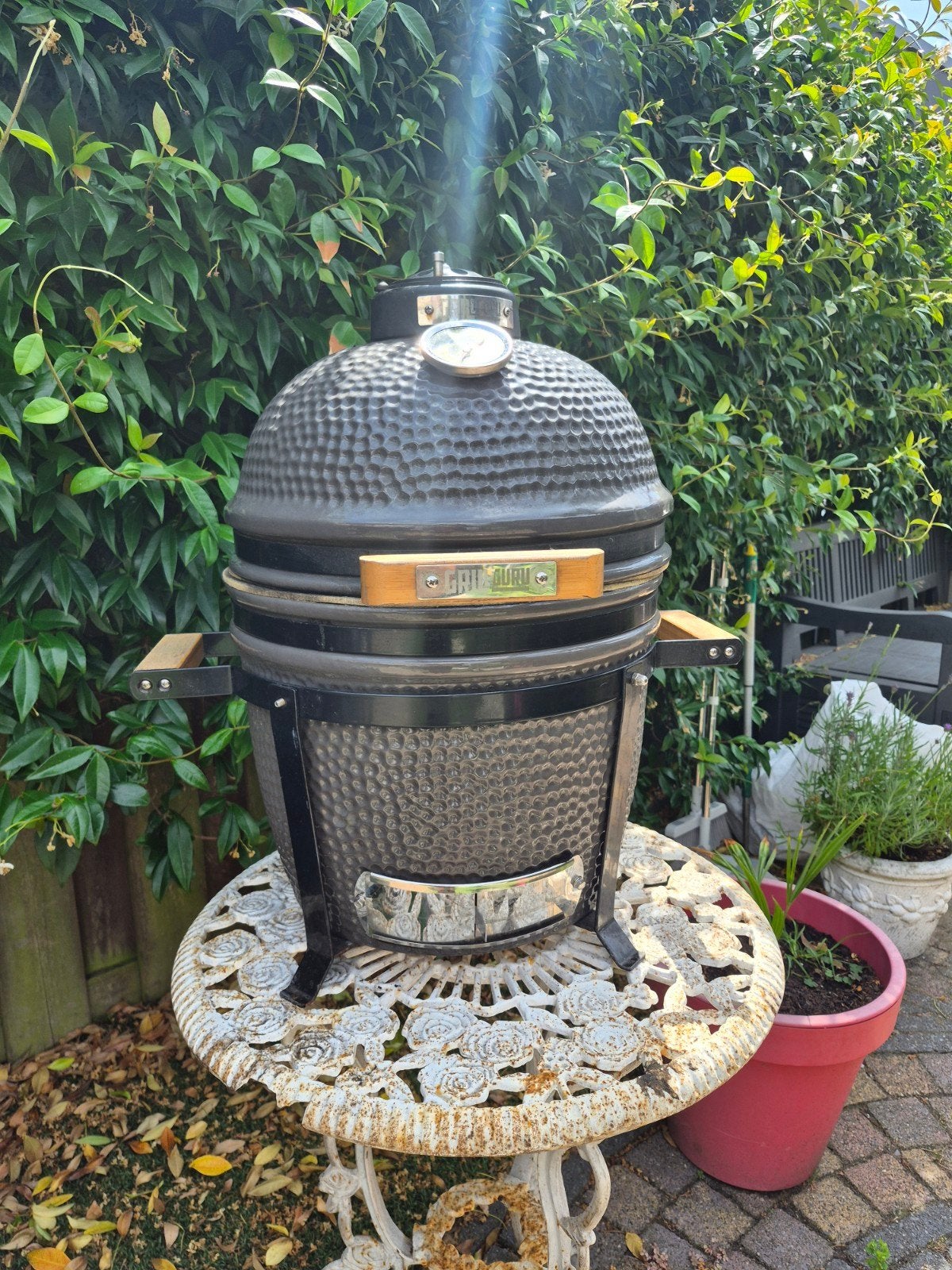 BBQ Grill Guru Compact Kamado, Ophalen of Verzenden, Gebruikt, Grill Guru
