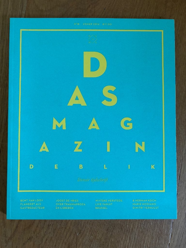 Das Magazin - Zomer 2016, Boeken, Ophalen of Verzenden, Zo goed als nieuw, Overige typen