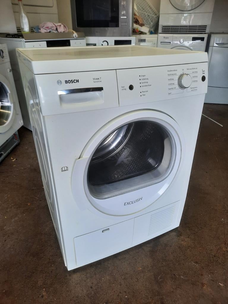 Mooie Bosch 7kg condensdroger. Stil+Wit. Gar+Bez., Ophalen, 6 tot 8 kg, Zo goed als nieuw, 85 tot 90 cm