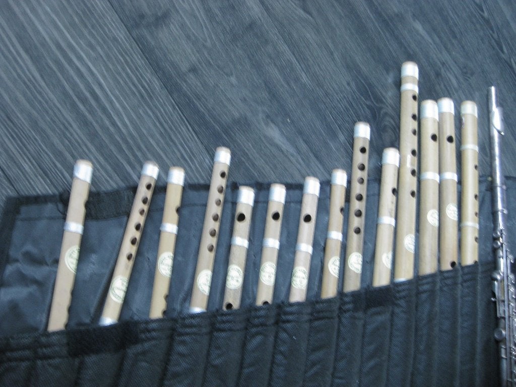 bamboe fluit, Ophalen of Verzenden