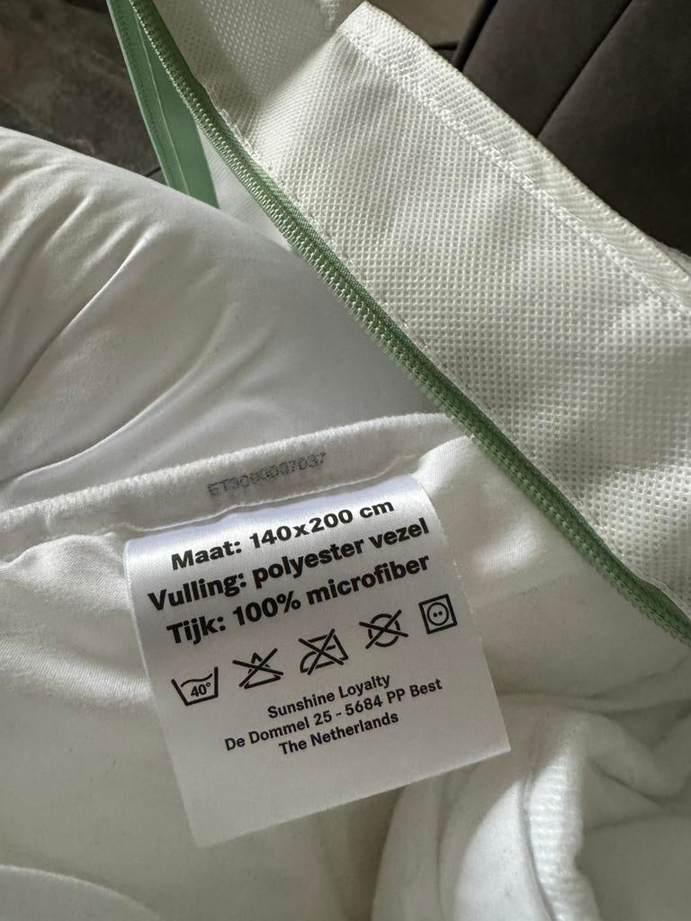 2 x Dekbed, Ophalen, Gebruikt, Eenpersoons, Wit