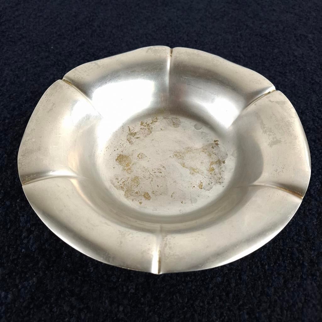 Vintage schaal tin 22 cm art deco jaren 20/30 Daalderop, Ophalen of Verzenden