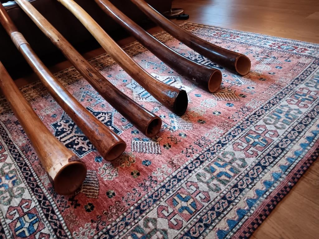 Te koop: grootste voorraad handgemaakte didgeridoo's., Ophalen of Verzenden, Zo goed als nieuw