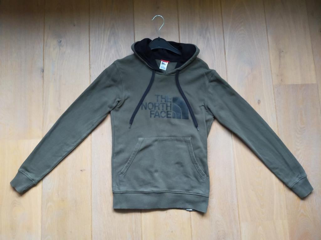 Legergroene The North Face hoodie / sweater maat XS, Ophalen of Verzenden, Zo goed als nieuw, Jongen of Meisje, Trui of Vest