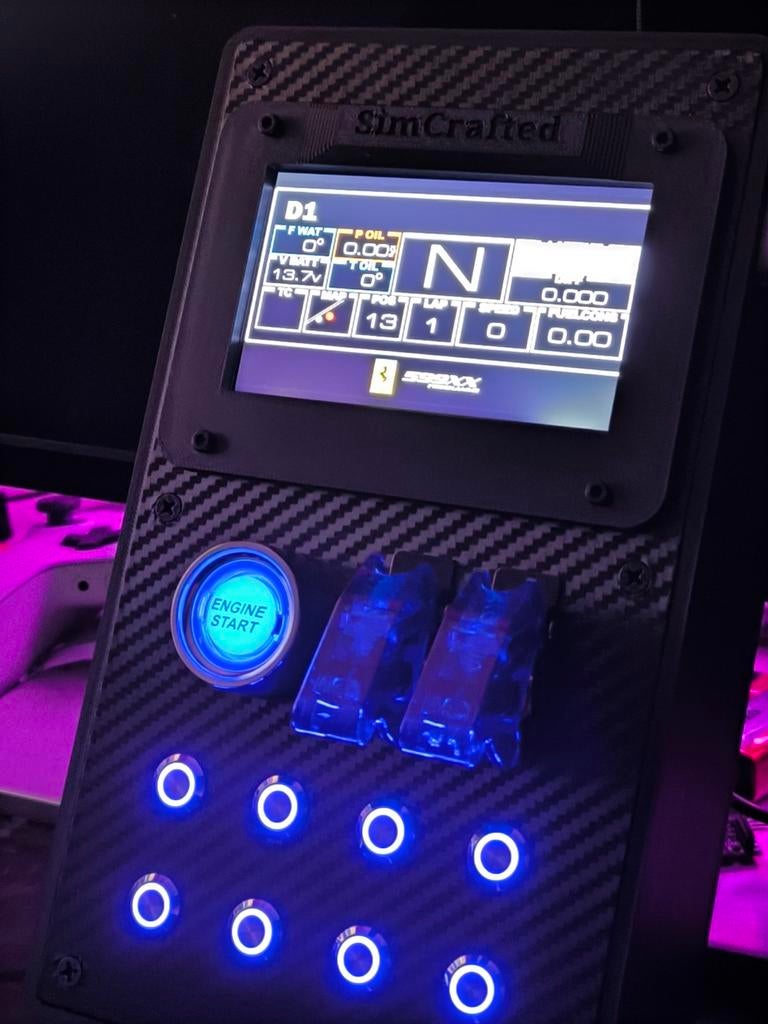 Buttonbox met scherm simracing, Computers en Software, Ophalen of Verzenden, Nieuw, SimCrafted