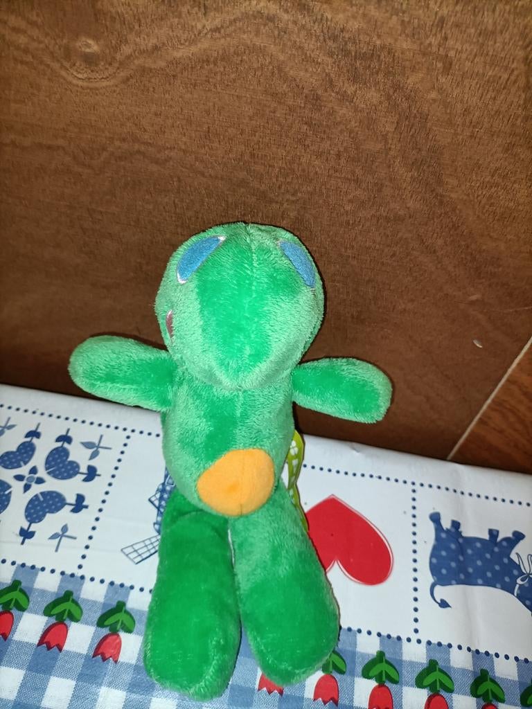Schildpad knuffel Plus Supermarkt groen met oranje, Ophalen of Verzenden, Zo goed als nieuw, Overige typen