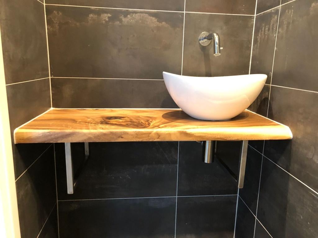 houten tafels organisch waterval boomstamtafels suar mango, Huis en Inrichting, Tafels | Eettafels, Ophalen, 50 tot 100 cm, Vijf personen of meer