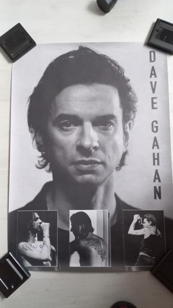 Dave Gahan poster (Depeche Mode), Ophalen of Verzenden, Zo goed als nieuw, Poster, Artwork of Schilderij