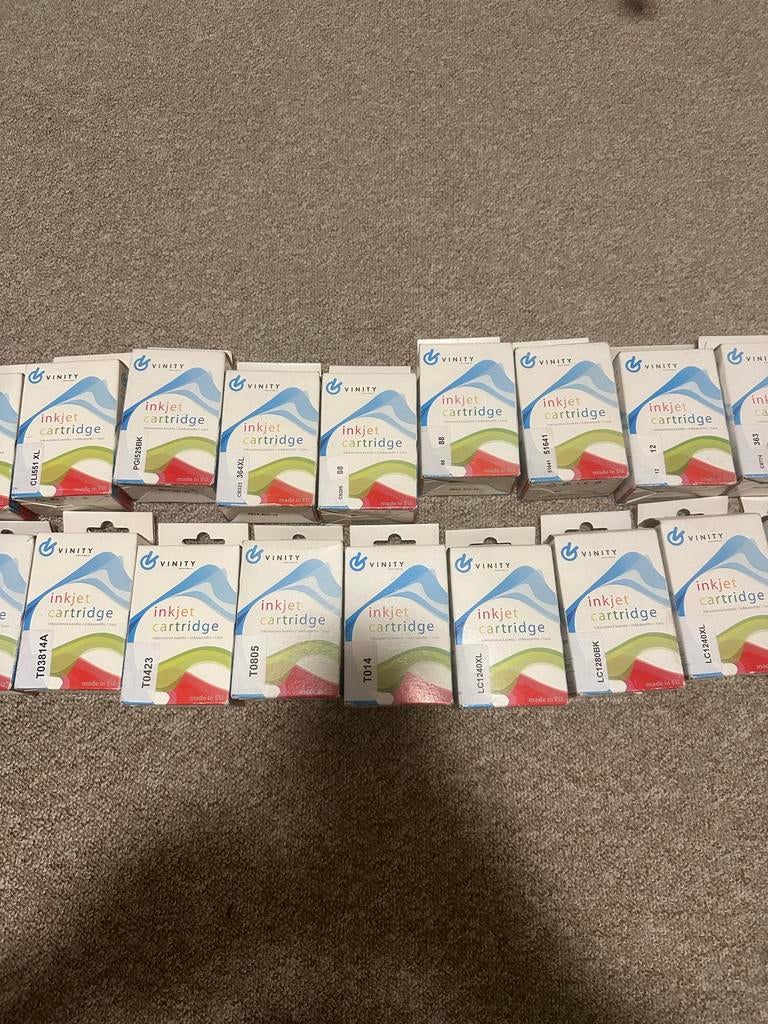 Grote partij Vinity inktcartridges HP, Brother, Canon, Epson, Computers en Software, Printerbenodigdheden, Nieuw, Cartridge, Ophalen of Verzenden