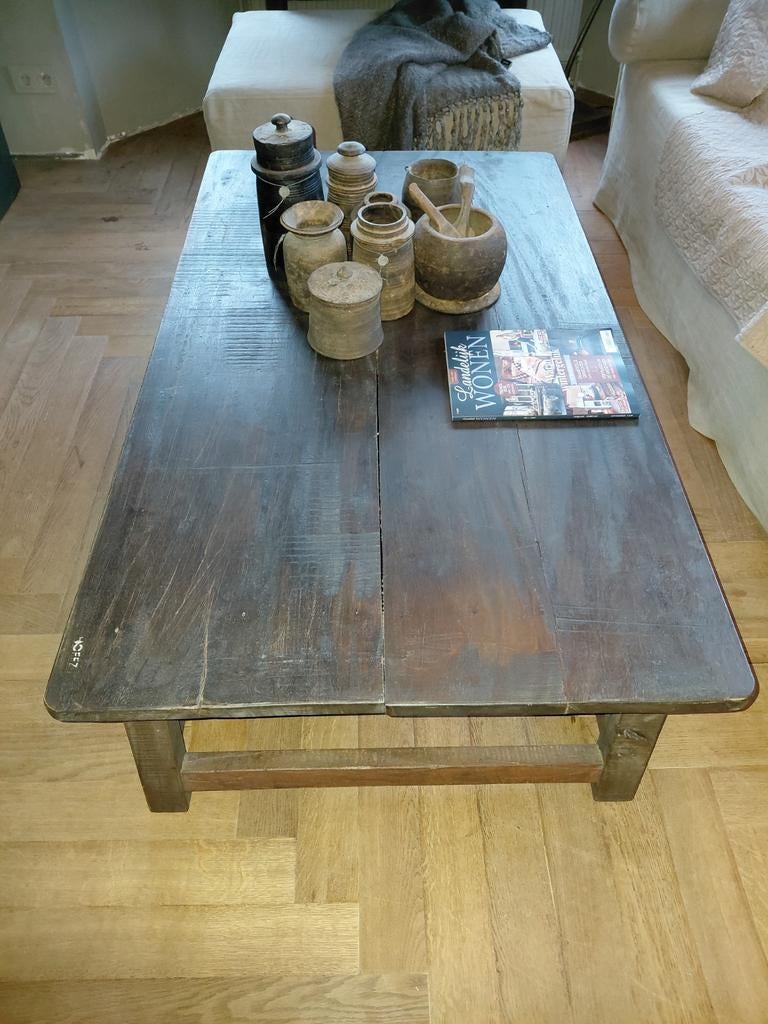 Hoffz zware salontafel, Huis en Inrichting, 100 tot 150 cm, Zo goed als nieuw, Minder dan 50 cm, Rechthoekig