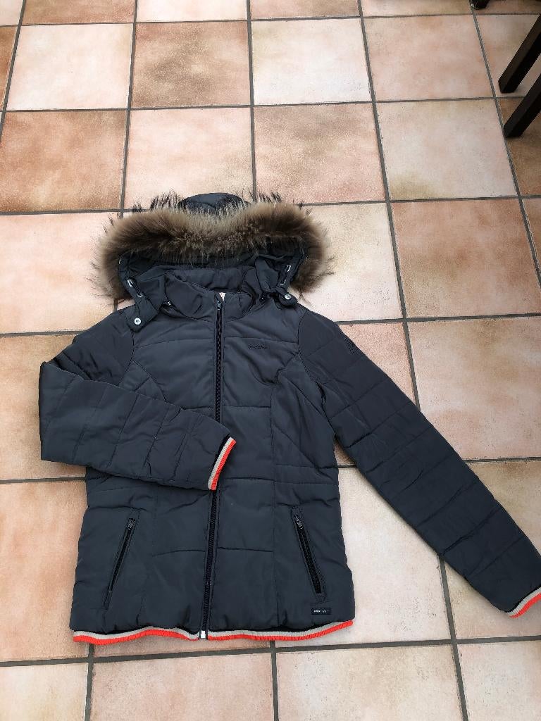 Warme Winterjas van GAASTRA, maat M-L, prachtige kraag!, Maat 38/40 (M), Gaastra, Ophalen of Verzenden, Grijs