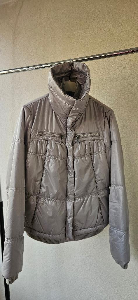 Mooie heerlijk warme zilvergrijze dames winterjas, 38, Maat 38/40 (M), Ophalen of Verzenden, Clockhouse, Grijs