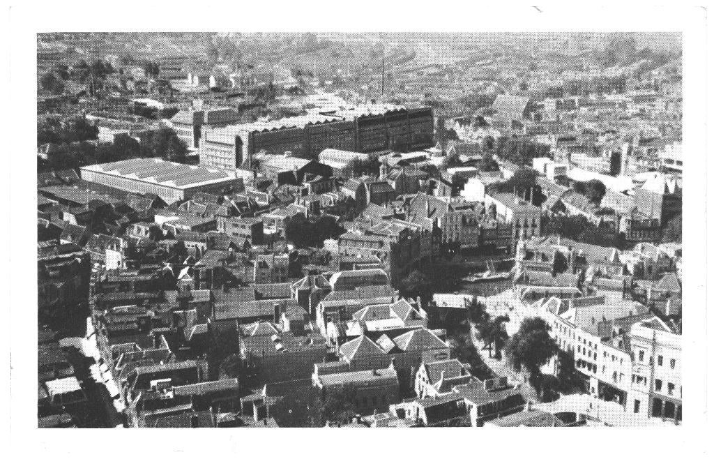 966397 Utrecht Panorama Jaarbeurs Niet Gelopen, Ophalen of Verzenden, 1940 tot 1960, Gelopen, Utrecht