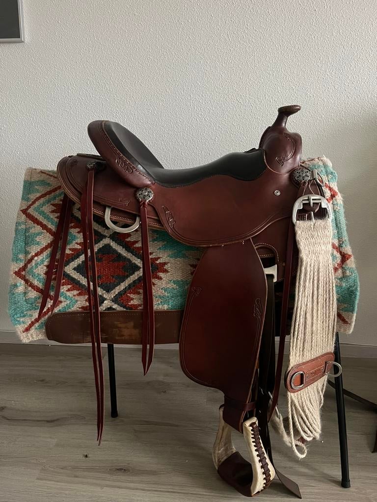 RW Bowman western trail zadel, Dieren en Toebehoren, Paarden en Pony's | Zadels, Ophalen of Verzenden, Zo goed als nieuw, Western