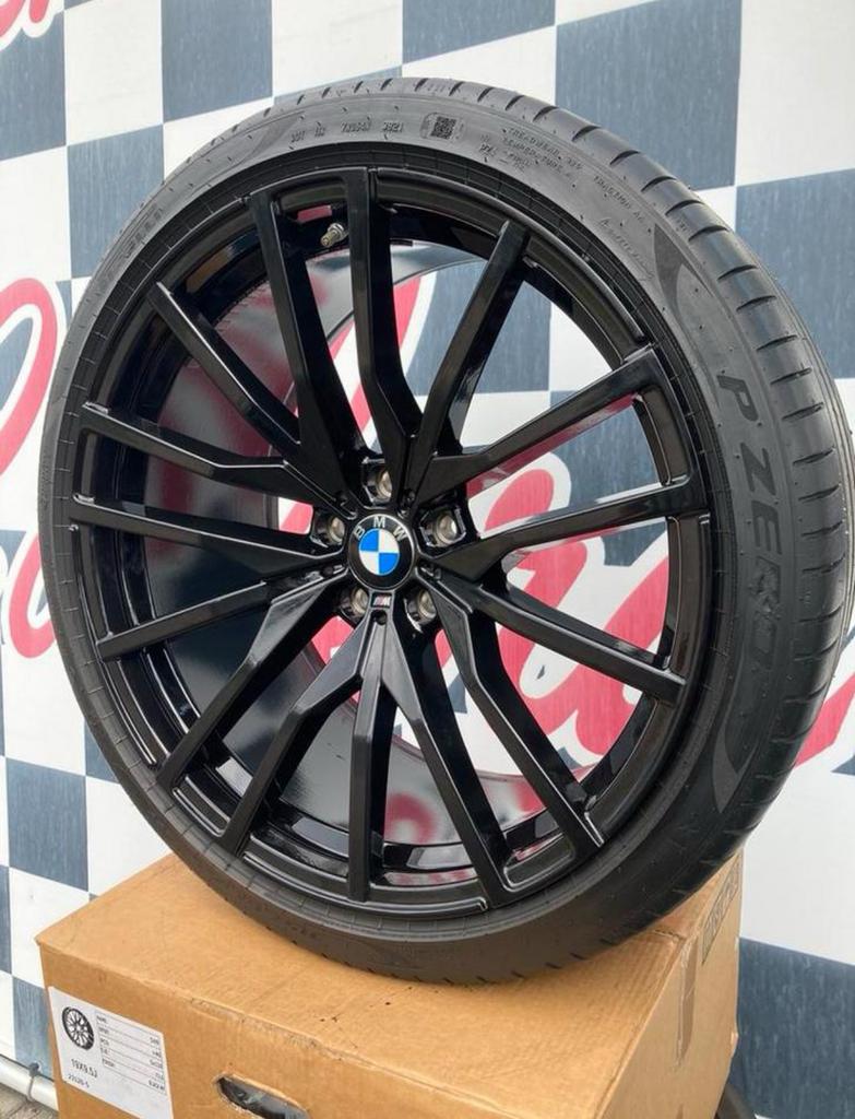 22 inch BMW X5 velgen 5x112 + pirelli band G05 X6, 285 mm, Banden en Velgen, Nieuw, Overige maten