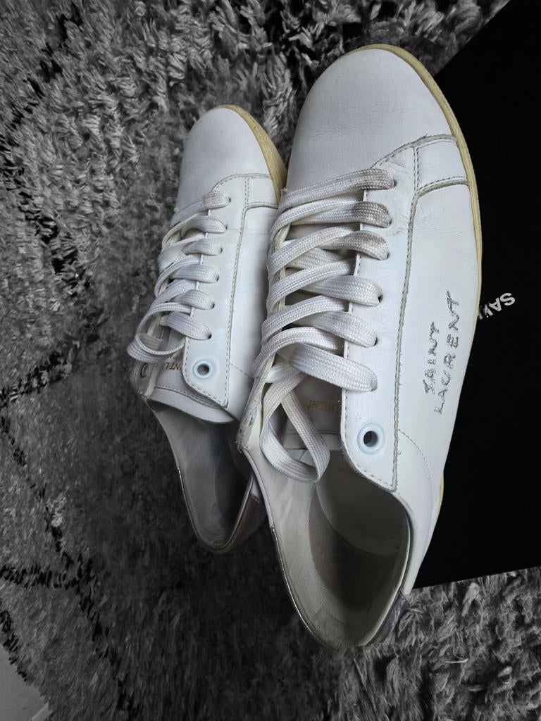 Saint laurent, Wit, Saint laurent, Ophalen of Verzenden, Sneakers of Gympen
