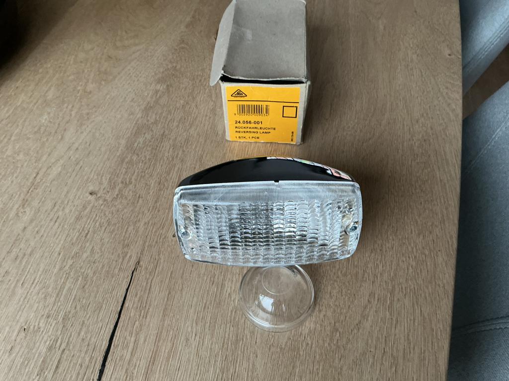 NOS ACHTERUIT RIJ LAMP CHROOM NIEUW VINTAGE RETRO OLDTIMERS, Auto-onderdelen, Verlichting, Oldtimer onderdelen, Nieuw, Ophalen of Verzenden