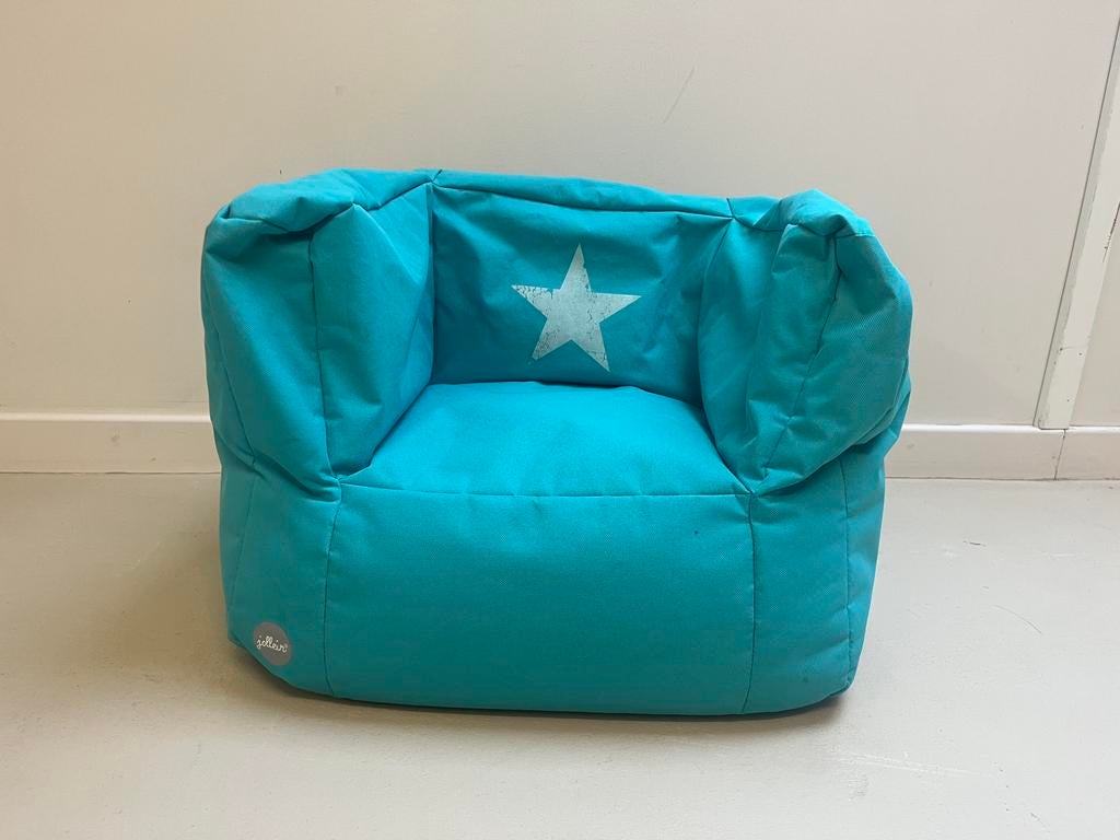 Jollein zitzak blauw turquoise, Ophalen, Zo goed als nieuw, Blauw