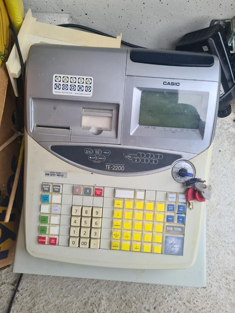 Casio TE 2200 kassa  en casio DR 1212, Diversen, Ophalen of Verzenden