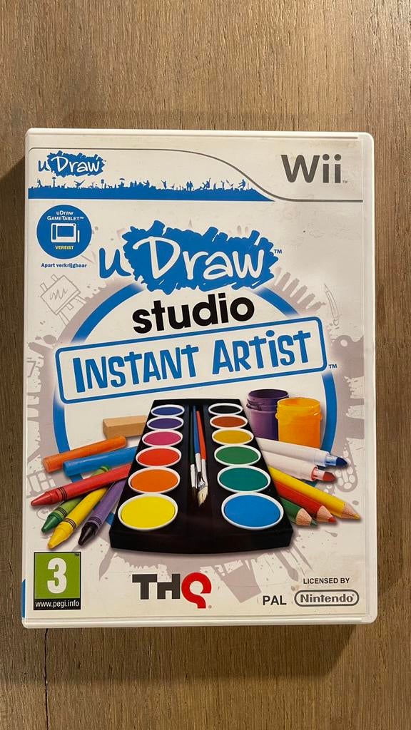 U Draw studio Instant Artist Nintendo Wii, Spelcomputers en Games, Games | Nintendo Wii, Gebruikt, Overige genres, 1 speler, Ophalen of Verzenden