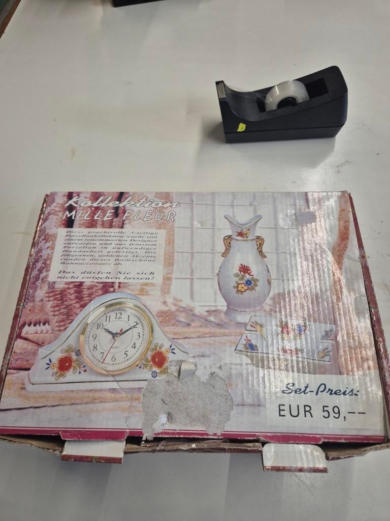 3-delige Porseleinen Set "Mille Fleur" - Nieuw!, Ophalen of Verzenden
