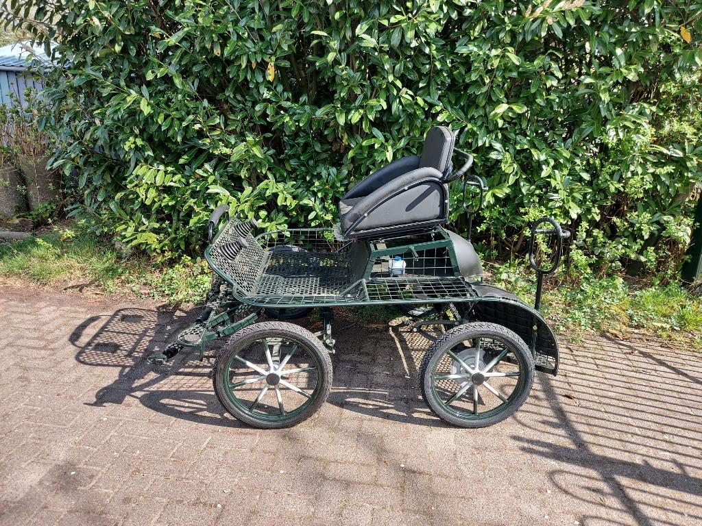 Nieuw Lichtgewicht wedstrijdwagen 16 inch wielen en molenrem, Dieren en Toebehoren, Rijtuigen en Koetsen, Nieuw, Marathonwagen