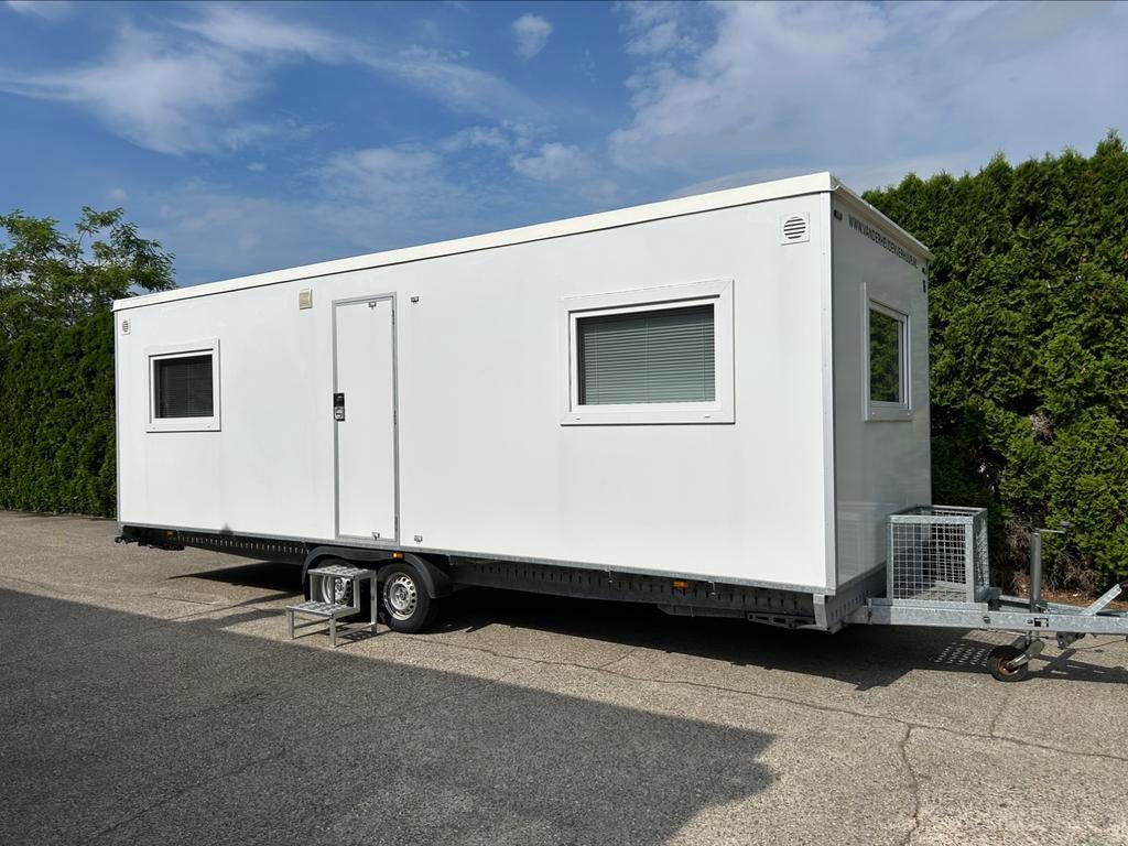 Te huur: luxe schaftkeet kantoor unit woonunit, Zakelijke goederen, Ophalen of Verzenden, Van der Heijden Verhuur, Info@vanderheijdenverhuur.nl