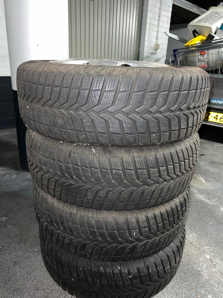 Banden set  trac met Velg - 16 inch 195/60/R16 89H M&S, Auto-onderdelen, Banden en Velgen, Ophalen, Gebruikt, 16 inch, Overige