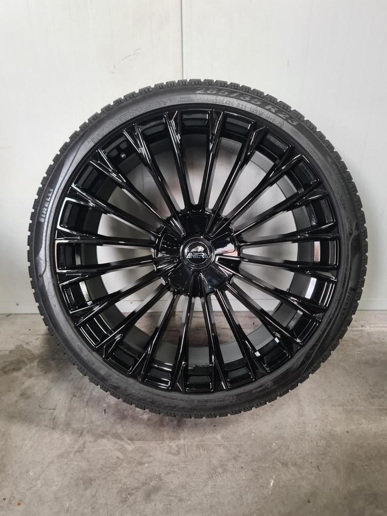 23' Antera A130 Black Audi Q8 SQ8 Facelift met winterbanden, 285 mm, Banden en Velgen, Overige maten, Personenwagen